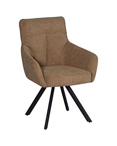 Трапезен стол BATU светло кафяво/черно  (070.003.0040)