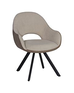 Трапезен стол DURA светло кафяво/тъмно кафяво/черно  (070.003.0041)