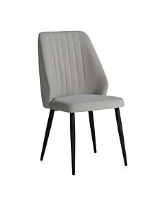 Трапезен стол RIVA светло сиво/черно  (070.003.0026)