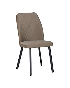 Трапезен стол VIKA светло кафяво/черно  (070.003.0002)