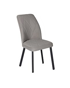 Трапезен стол VIKA светло сиво/черно  (070.003.0013)