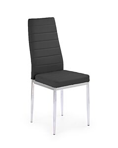 Трапезен стол К-204C черно/хром  (100.003.0055)