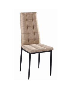 Трапезен стол К-264 бежово/черно  (100.003.0167)