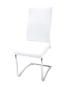 Трапезен стол К-265 бяло/хром  (100.003.0161)