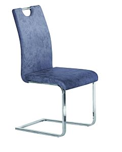 Трапезен стол К-281 сиво/хром  (100.003.0197)