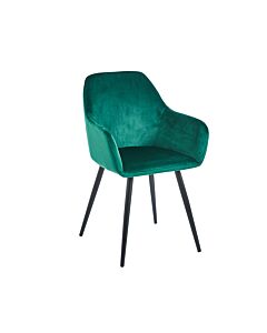 Трапезен стол К-314 зелено/черно  (100.003.0245)