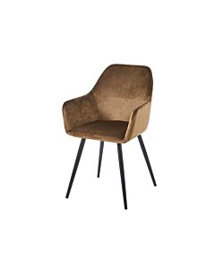 Трапезен стол К-314 кафяво/черно  (100.003.0320)