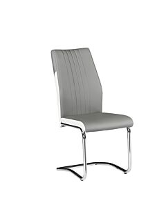 Трапезен стол К-318 сиво/хром  (100.003.0249)