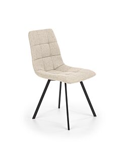 Трапезен стол К-323 бежово/черно  (100.003.0280)