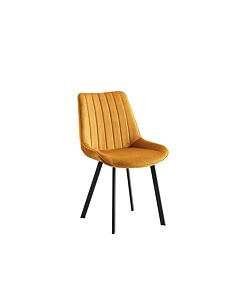 Трапезен стол К-325 горчица/черно  (100.003.0283)