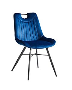 Трапезен стол К-333 синьо/черно  (100.003.0309)