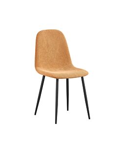 Трапезен стол К-335 оранжево/черно (100.003.0319)