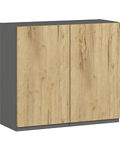 Кухненски шкаф LUSIL B-80/72 графит/златен дъб крафт (005.002.0011)