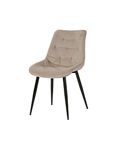 Трапезен стол К-351 бежово/черно  (100.003.0326)