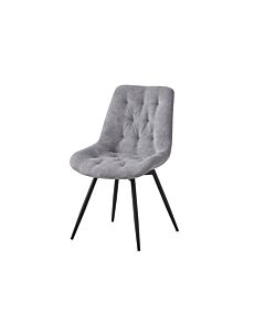 Трапезен стол К-353 сиво/черно  (100.003.0344)