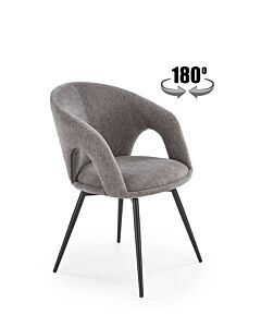 Трапезен стол К-550 сиво/черно  (100.003.0335)