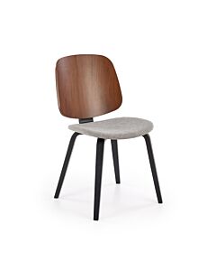 Трапезен стол К-563 орех/сиво/черно  (100.003.0342)