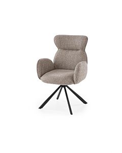 Трапезен стол К-571 тъмно бежово/черно  (100.003.0353)