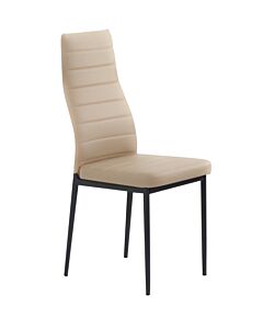 Трапезен стол К-70 бежовo/черно  (100.003.0180)