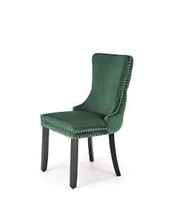 Трапезен стол ALDA тъмно зелено/черно  (100.003.0338)