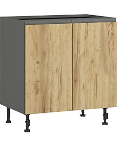 Кухненски шкаф LUSIL H-80/87 графит/златен дъб крафт  (005.002.0056)