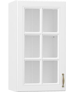 Кухненски шкаф горен MICHELLE витрина, В-40/72 бяло/бяло (005.002.0702)