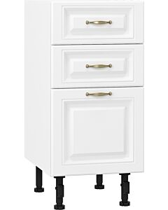 Кухненски шкаф долен MICHELLE Н-40/87 2+1 чекмеджета бяло/бяло  (004.103.0004)