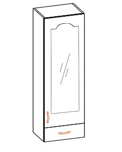 Кухненски шкаф OLA 40В ПМ висока витрина, елша  (089.001.0215)