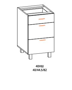 Кухненски шкаф PAULA  40НШ с плот, бреза  (089.001.1065)