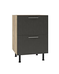 Кухненски шкаф SKY LOFT Т2 Н60/87 2ч.Blumotion златен дъб крафт/сиво (005.002.3329)