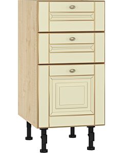 Кухненски шкаф VANILLA Н-40/87 2+1 чекмеджета, клен/златна патина (005.002.1560)