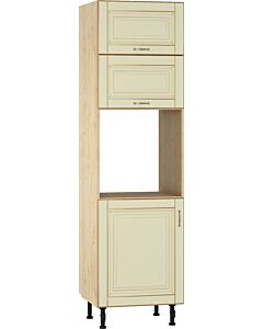 Кухненски шкаф VANILLA ШД 60/219 ЗА ФУРНА, клен/златна патина  (005.002.1520)