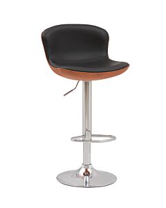 Бар стол Н-129 черно/кафяво/хром  (100.009.0081)