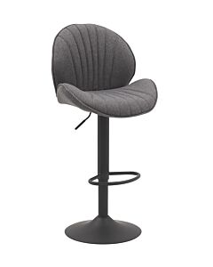 Бар стол Н-130 сиво/черно  (100.009.0082)