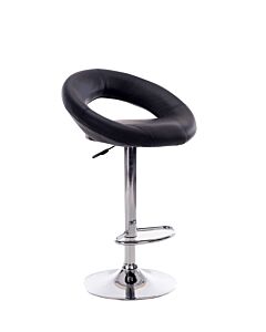 Бар стол Н-15-A черно/хром  (100.009.0068)