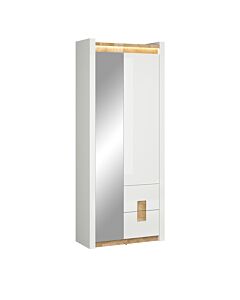 Шкаф ALAMEDA REG1D1M2S бял лак/дъб уестм/бял лак  (029.003.0014)