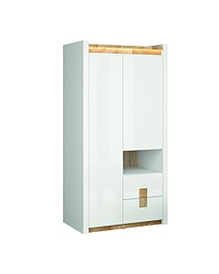 Шкаф ALAMEDA REG2D2S бял лак/дъб уестминстър/бял лак  (029.003.0021)