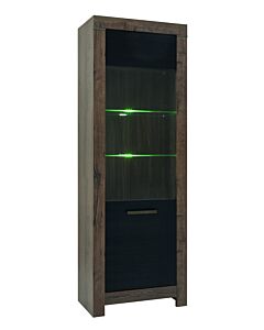 Витрина BALIN REG1WL корпус дъб монастри/фронт дъб черен (015.005.0003)