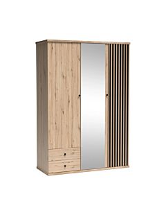 Гардероб 3-крил CALI C-23  с огледало артисан  (003.030.0535)