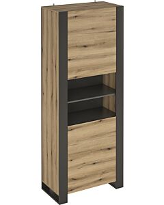 Шкаф COMBO REG2D/80 сив графит/крайбрежен дъб  (004.106.0010)