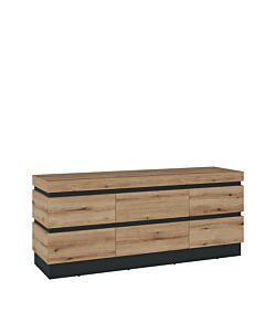 ТВ шкаф CORTE CORF01 RTV крайбрежен дъб/сиво  (088.002.0037)