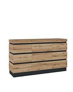 Комод CORTE CORK01 крайбрежен дъб/сиво  (088.002.0040)