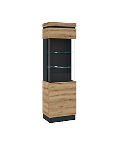 Витрина CORTE CORV02R крайбрежен дъб/сиво  (088.002.0046)