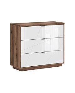 Скрин FORN KOM3S корпус дъб делано/фронт бял лак  (007.011.0036)