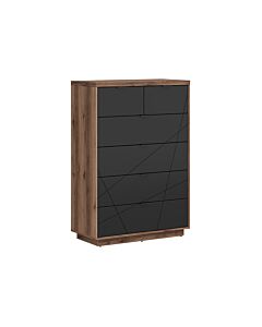 Скрин FORN KOM6S корпус дъб делано/фронт черно мат  (007.011.0049)