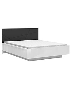 Легло FORN LOZ/160/B корпус бял лак/фронт черно мат  (007.011.0053)