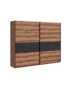 Гардероб FORN SZF/270 корпус дъб делано/фронт дъб делано-черно мат  (007.011.0087)