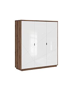 Гардероб FORN SZF3D корпус дъб делано/фронт бял лак  (007.011.0058)