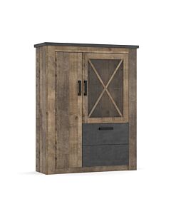 GEORGIA 2Д1В комод колониален дъб/матера  (089.004.0094)