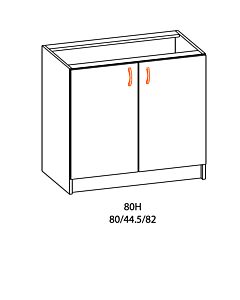Кухненски шкаф ALINA долен 80H с плот тъмен мрамор  (089.001.0105)